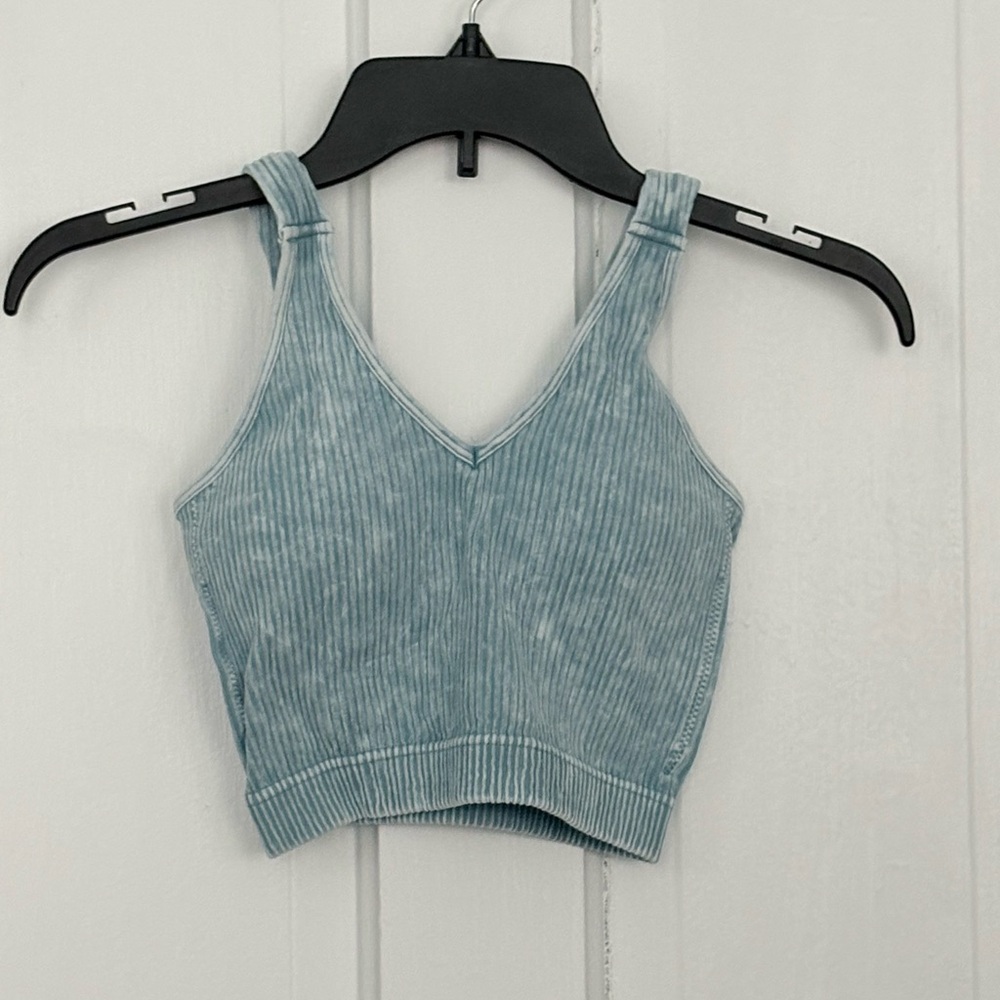 Zenana Outfitters Ribbed V-Neck Crop Tanks